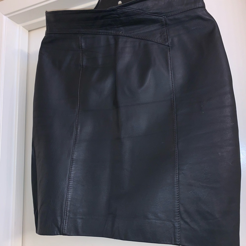 Leather skirt